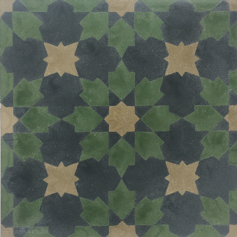 Forest Green Cement Encaustic