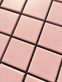 Pink Matt Square Mosaic