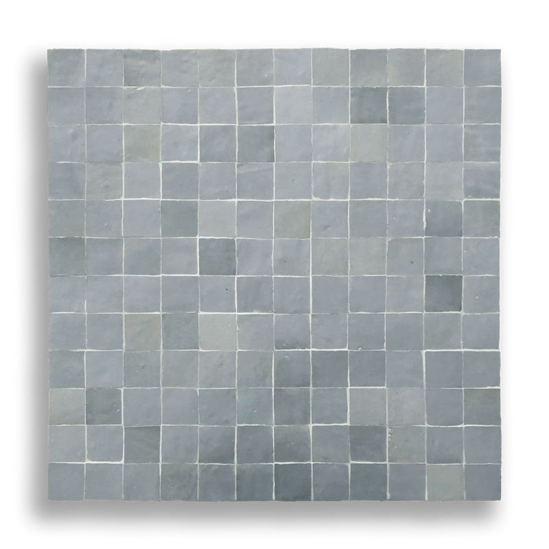 Clay Zellige Blue Moon Mosaic