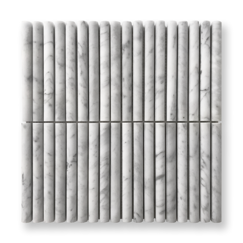 Mini Flute Carrara Mosaic