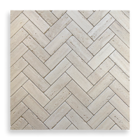 Herringbone Travertine Classico Mosaic