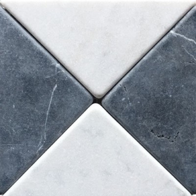 Elementa Triangles Tumbled Marble Mosaic