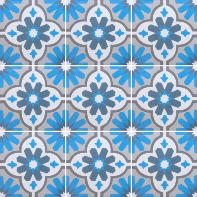 Azul Cement Encaustic