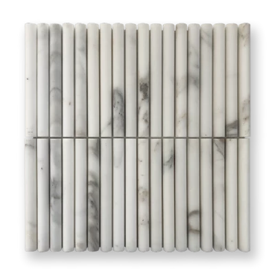 Calacatta Gold Mini Flute Mosaic