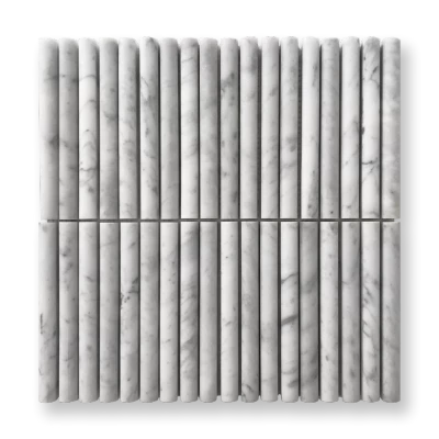 Carrara Mini Flute Mosaic