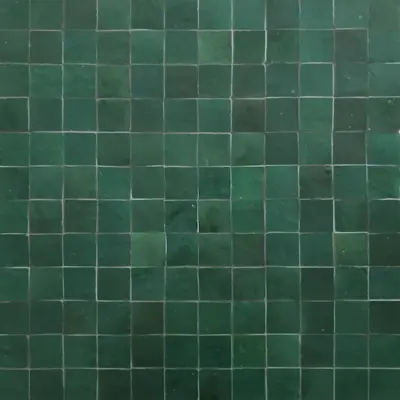Clay Zellige Emerald Mosaic