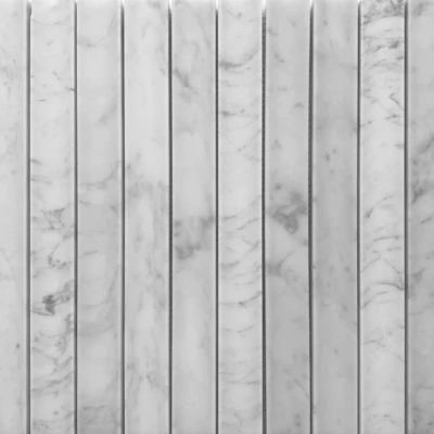 Concave Carrara C Honed Mosaic