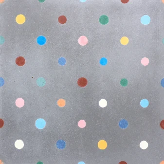 Polka Dot Grey Cement Encaustic