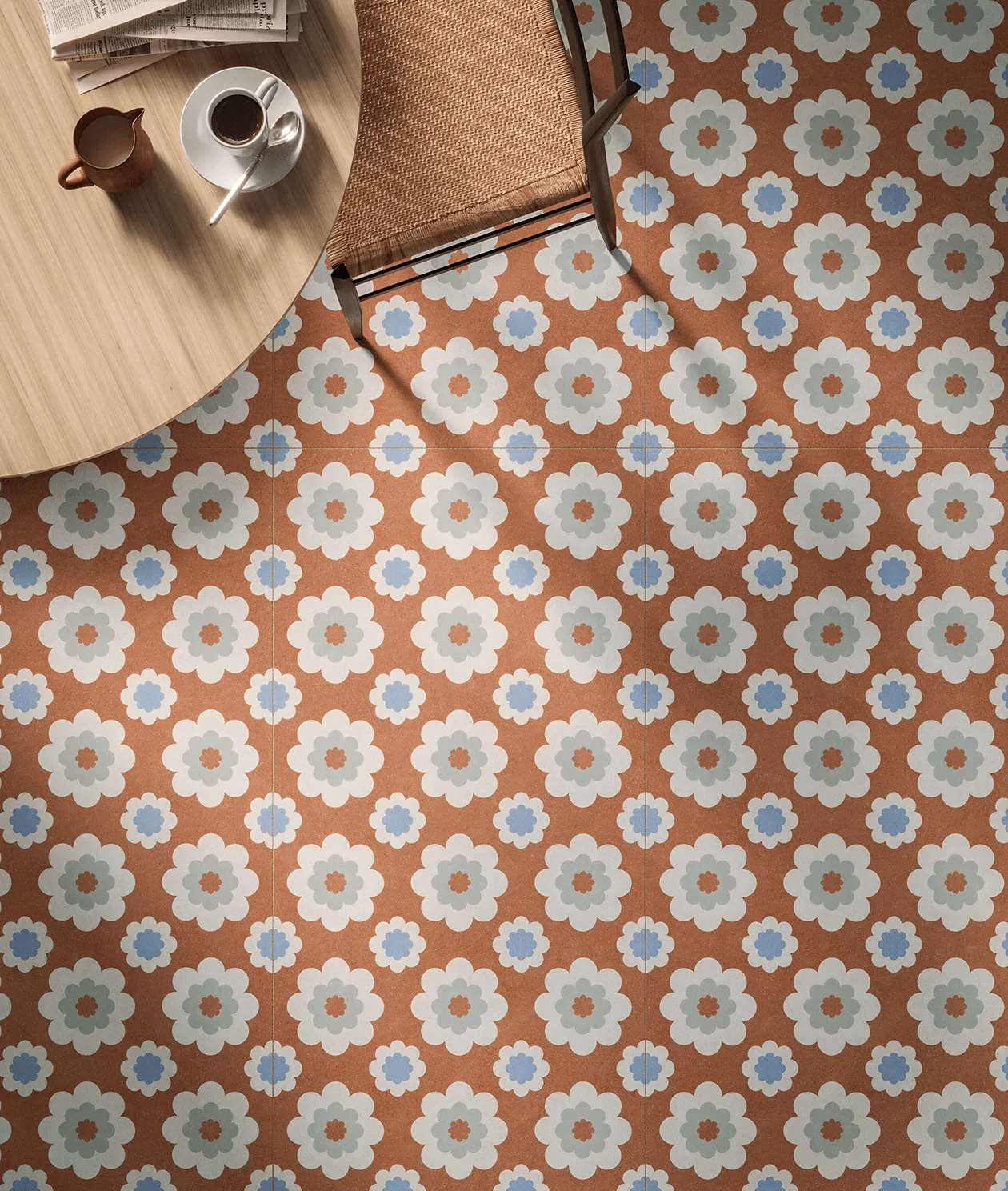Homey Flower Cotto Porcelain Tile - Image 2