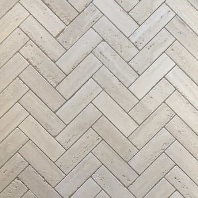 Herringbone Trav Classico Natural Stone Mosaic