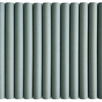 Unglazed Flute Light Green Mosaic