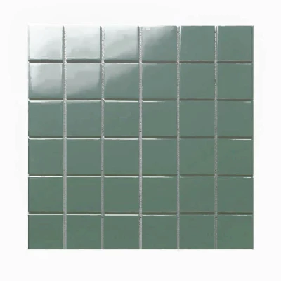 Zen Square Green Matt Mosaic