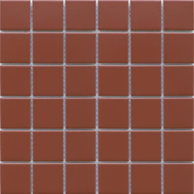 Zen Square Terracotta Matt Mosaic