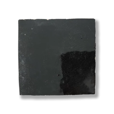 Moroccan Zellige Black Tile