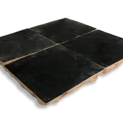 Moroccan Zellige Black Tile