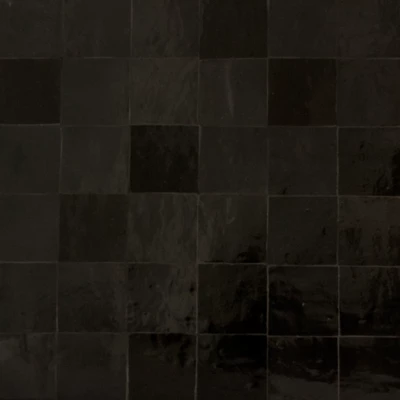 Moroccan Zellige Black Tile