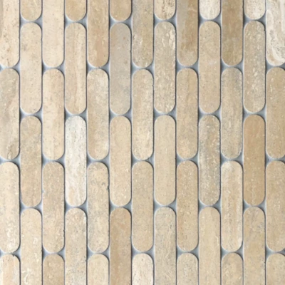Tictax Roman Travertine Mosaic (INDENT COLOUR)