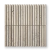 Travertine Classico Mini Flute Mosaic