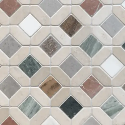 Tunis Crema Serena & Multicolour Mosaic