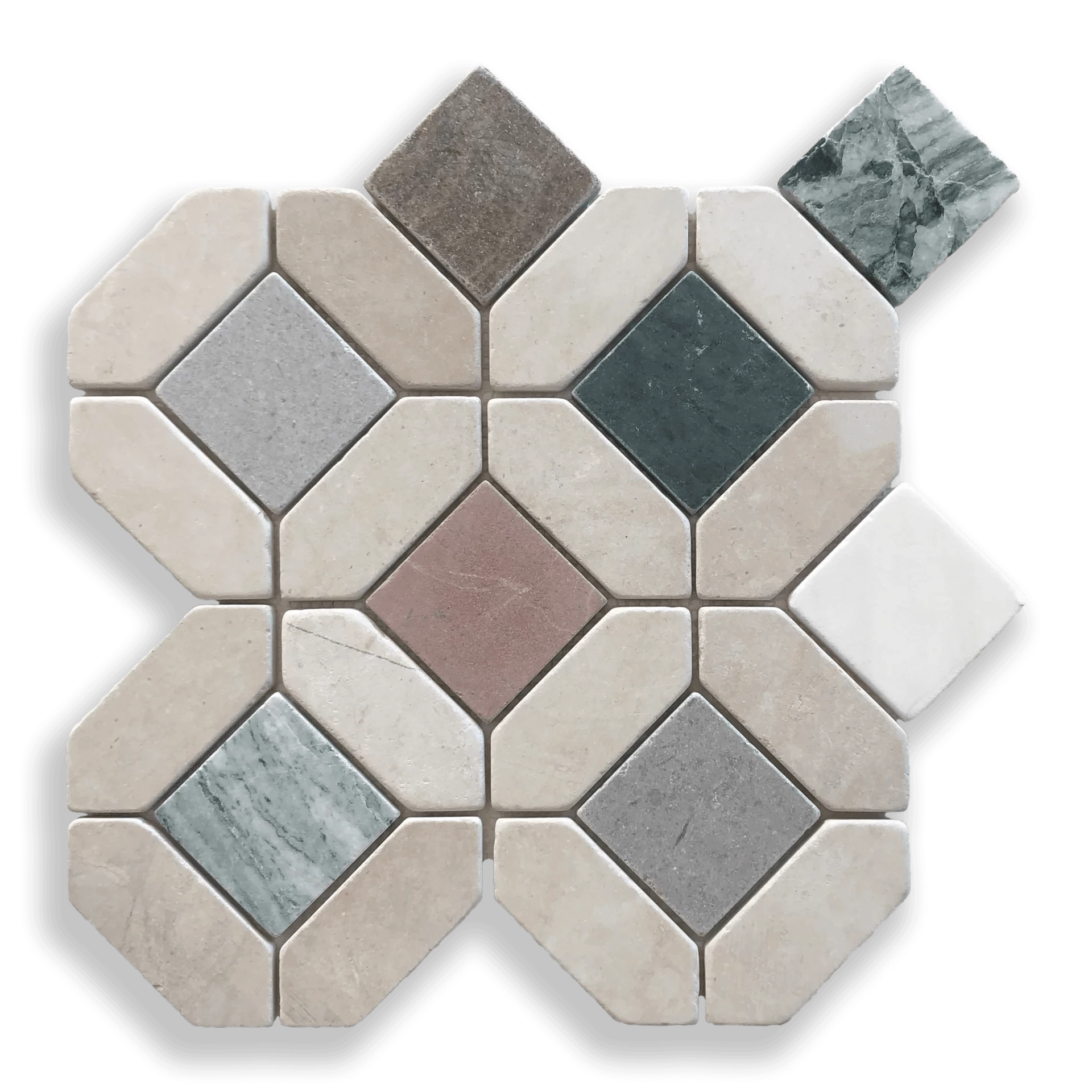 Tunis XL Crema Serena & Multicolour Mosaic - Image 2