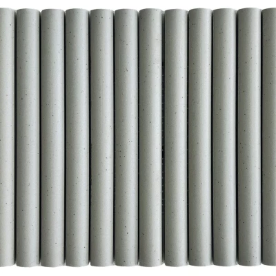 Unglazed Flute White Porcelain Mosaic