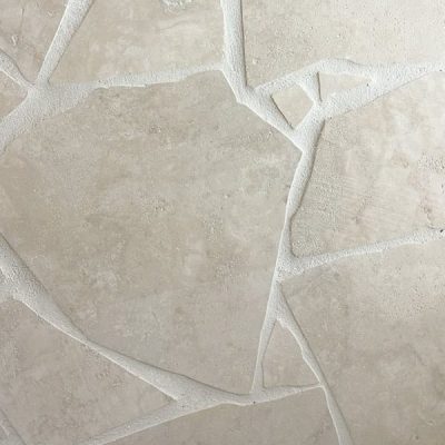 Crema Travertine Crazy Pave