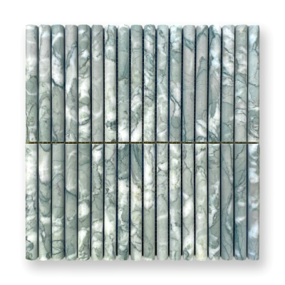 Verdi Antigua Mini Flute Stone Mosaic