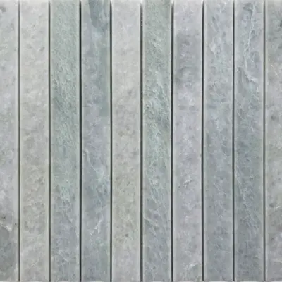 Concave Verdi Cristallo Honed Mosaic