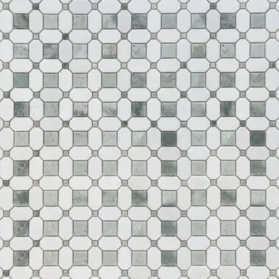 Crystallis Verdi Cristallo & Thassos Mosaic