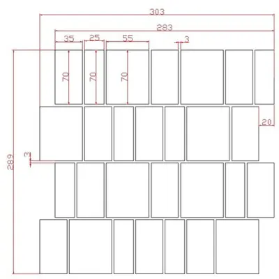 Olivetti Superwhite Quartzite Mosaic - Image 4