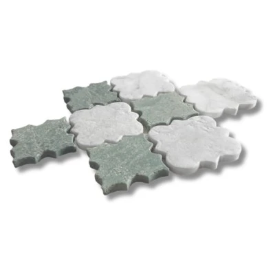 Notre Dame Weathered Taj Green & Carrara Mosaic - Image 3