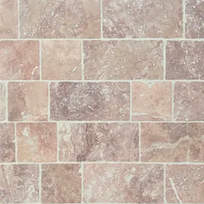 Pietra Mura Pink Travertine Tumbled Tile