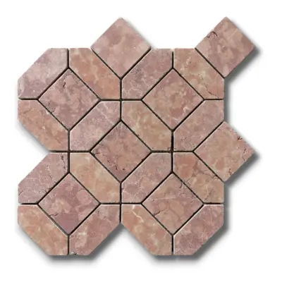 Tunis XL Roso Verona Tumbled Mosaic