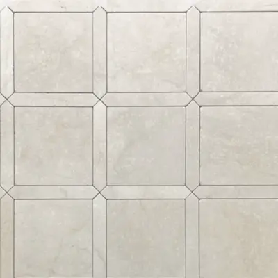 Chateau Light Botticino Tumbled Mosaic