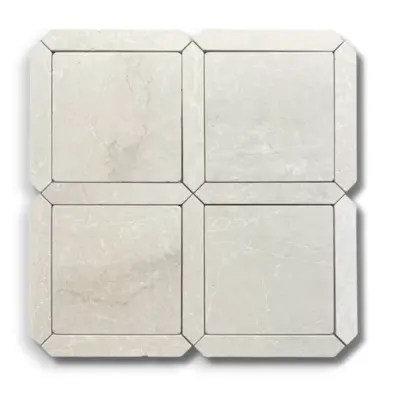 Chateau Light Botticino Tumbled Mosaic - Image 3