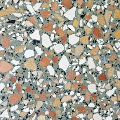 Natural Italian Terrazzo Verde Multi Colour